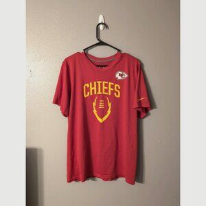 Nike Kansas City Chiefs Red Graphic Dri Fit Shirt Mens Size L